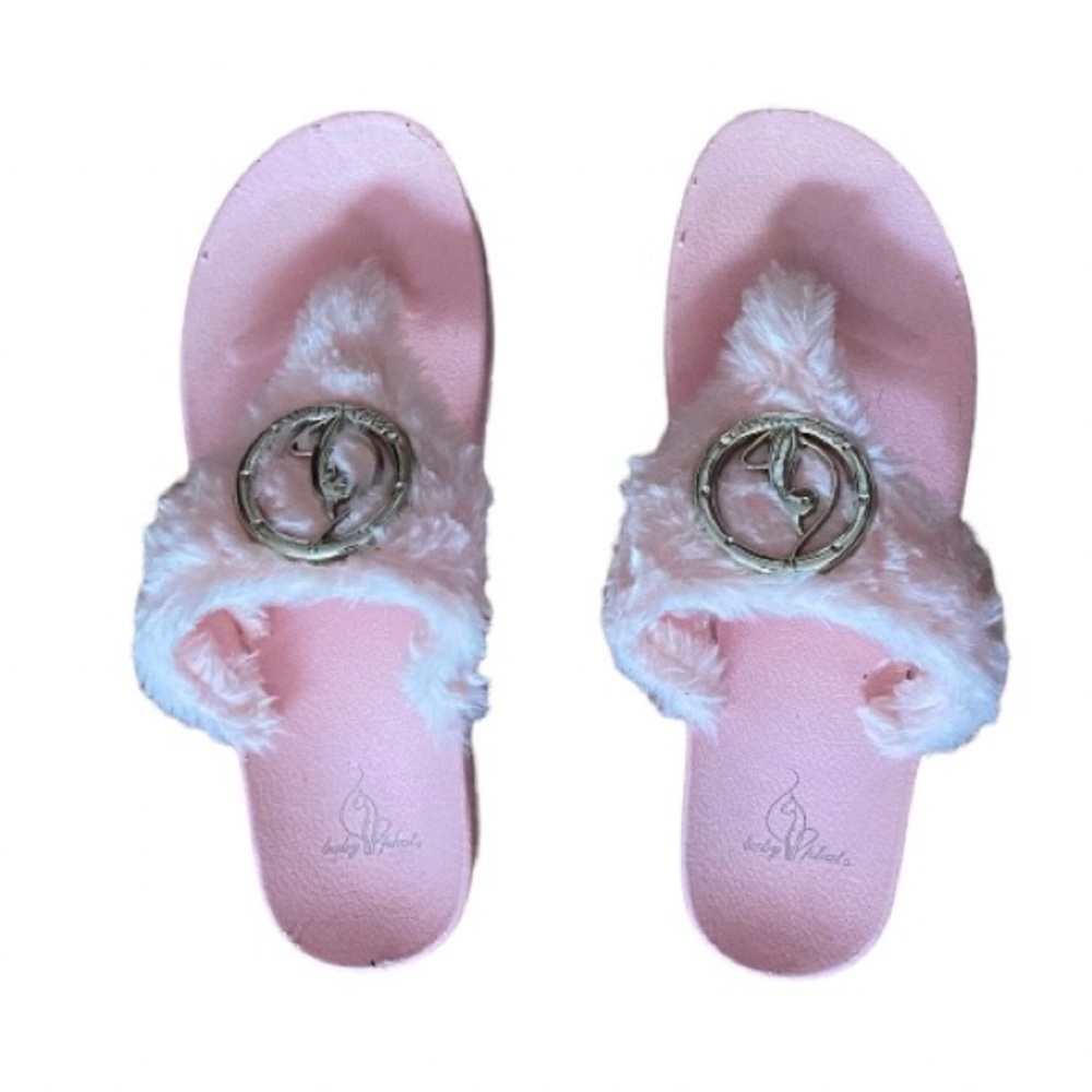 (SOLD) Pink Baby Phat Thong Slippers - Picture 1 of 2